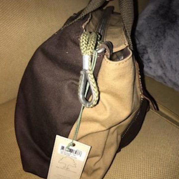 TSD Hidden Woods Canvas and Leather Brown Tote Bag electronics/computer case - Picture 5 of 16